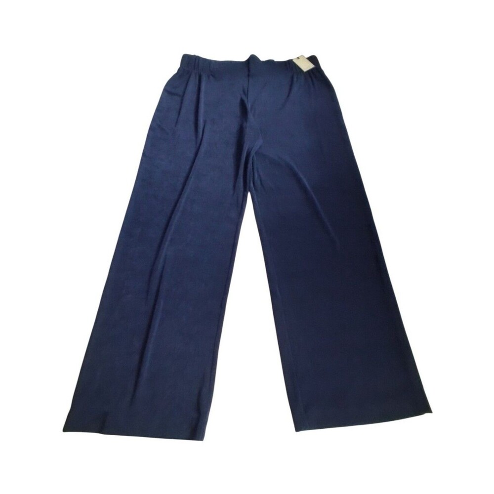 Dana Buchman Blue Wide-Leg Pull-On Pants New Size  XL
